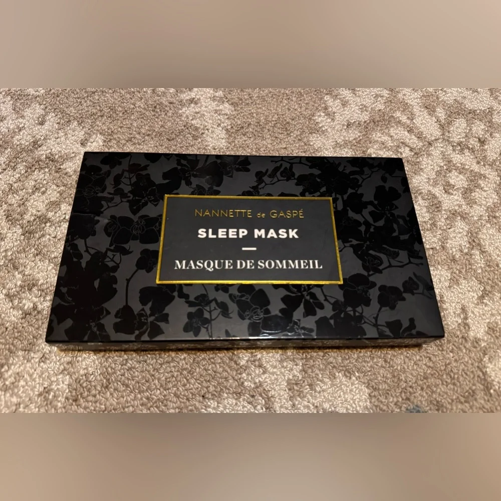 Nannette de Gaspé, Black Sleep Mask🖤